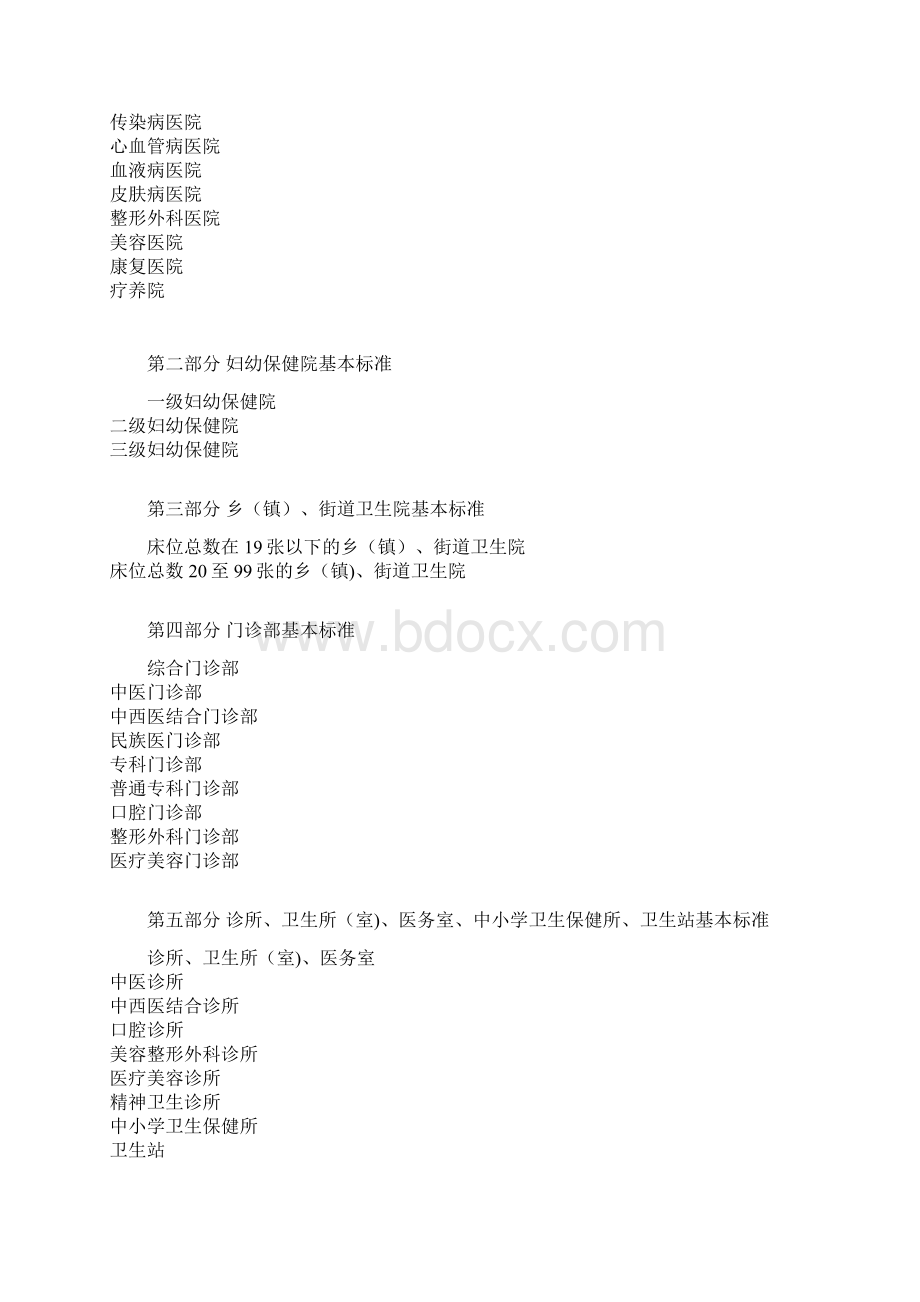 1994 医疗机构基本标准Word文件下载.docx_第2页