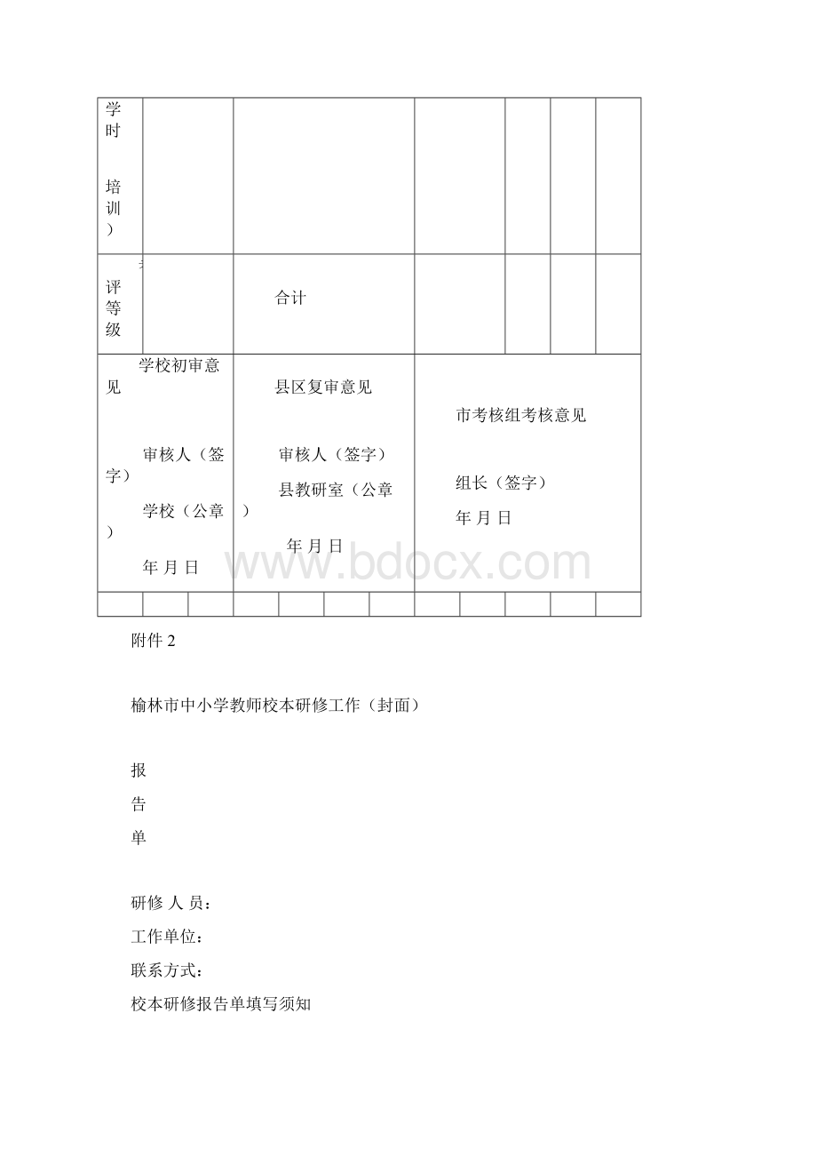 榆林市中小学教师校本研修学分认定申请表.docx_第3页