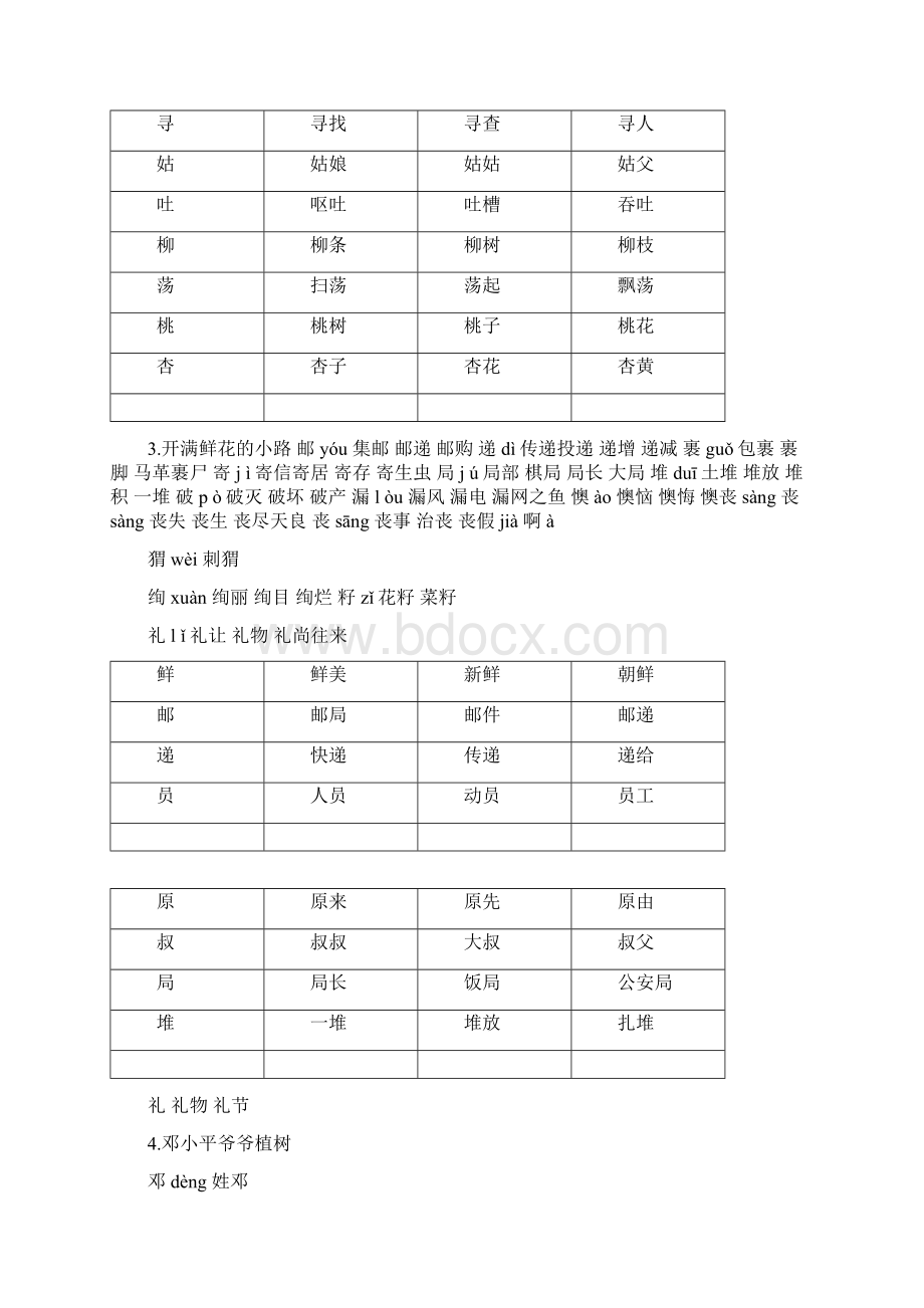 推荐部编二年级语文下册生字组词.docx_第2页