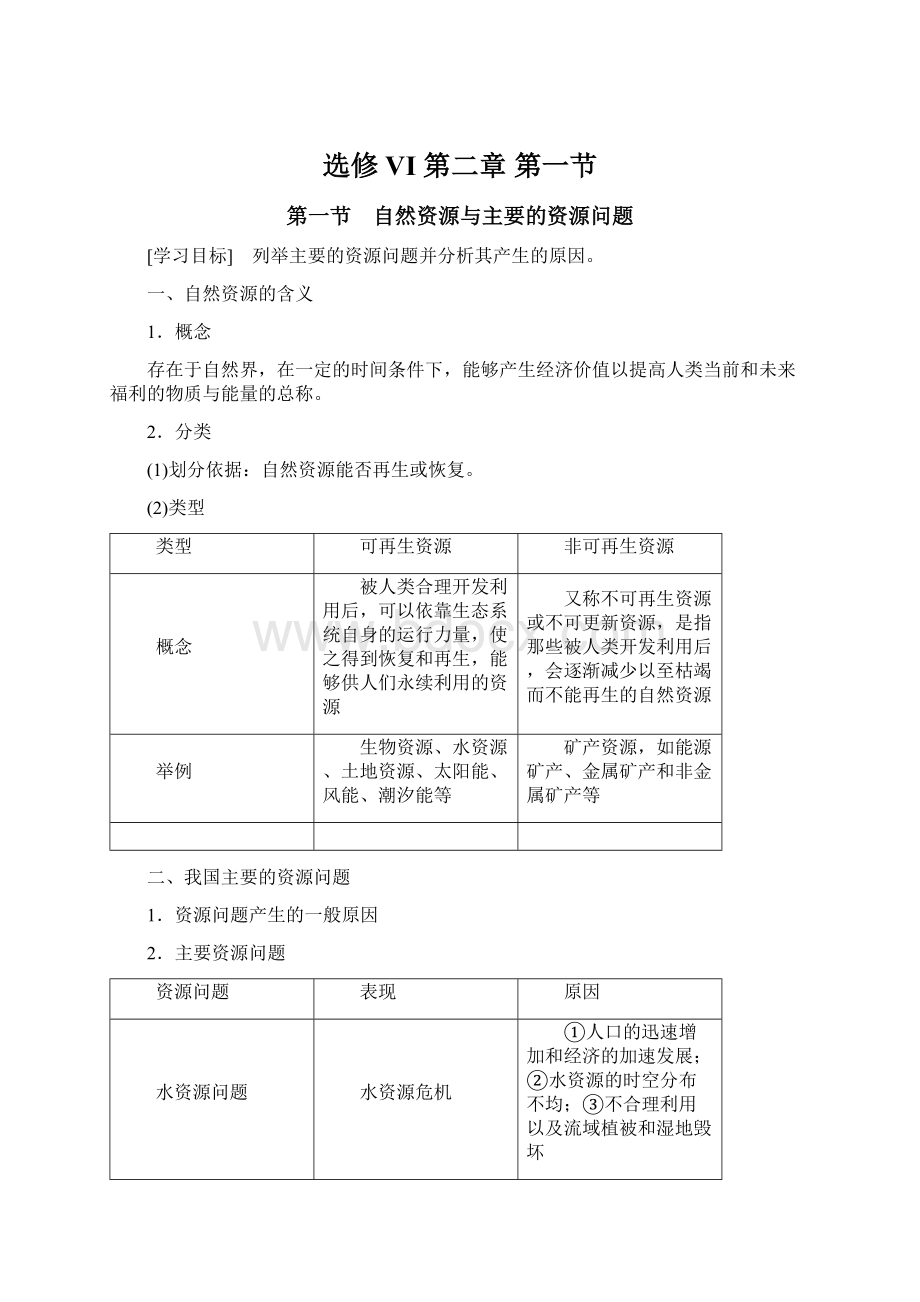 选修VI 第二章 第一节Word文档格式.docx_第1页