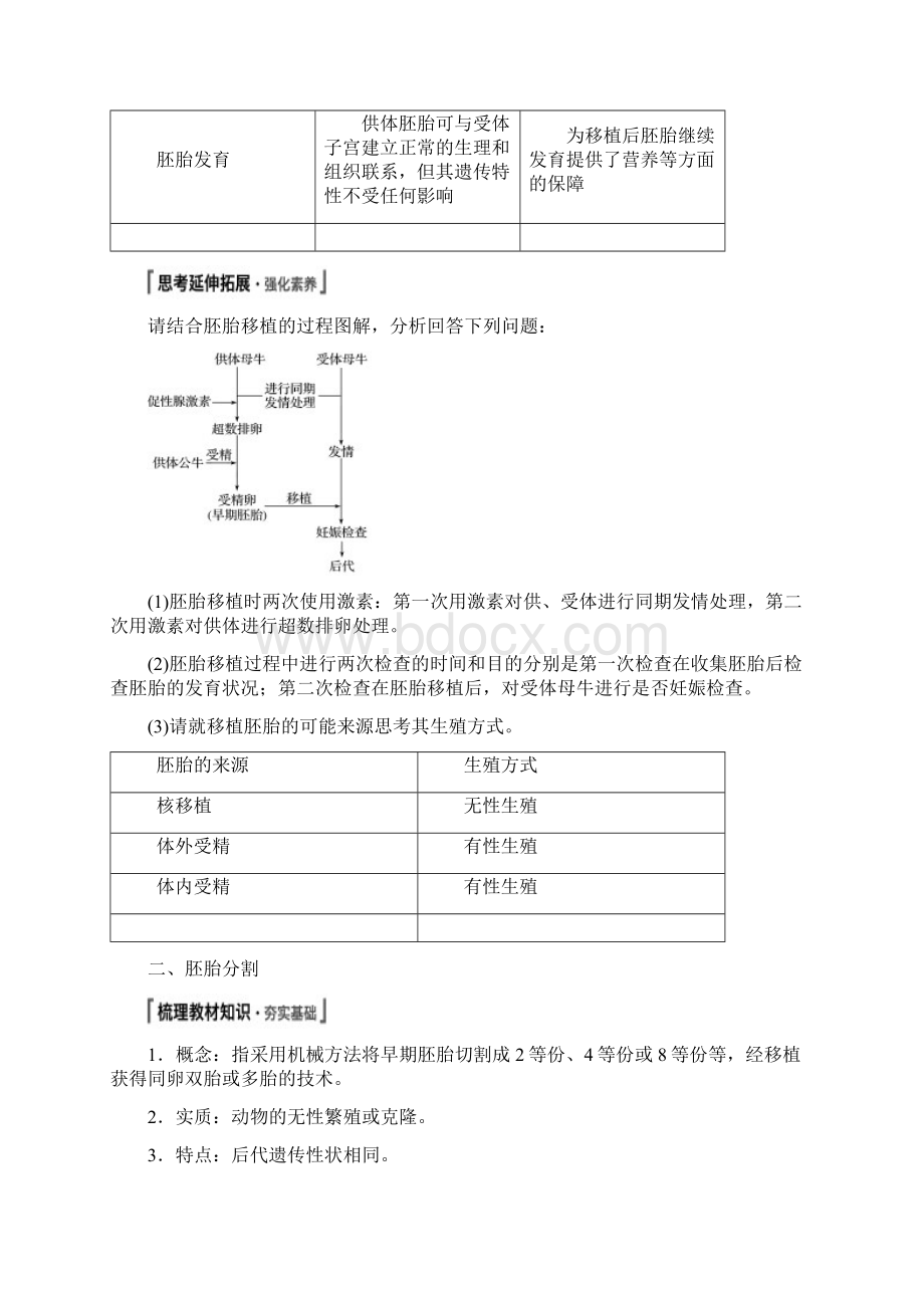 第2章 第3节 第2课时 胚胎工程技术及其应用.docx_第3页