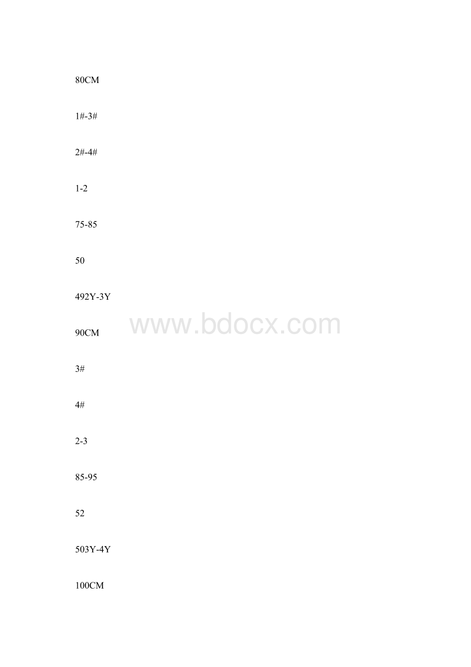 宝宝衣服尺寸对照表各年龄段及日韩欧美款尺寸对照Word文件下载.docx_第3页