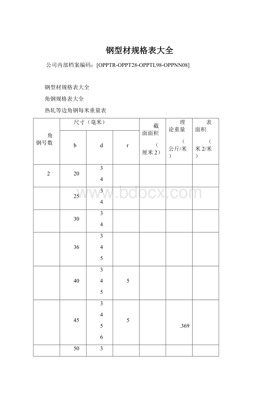 钢型材规格表大全.docx_第1页