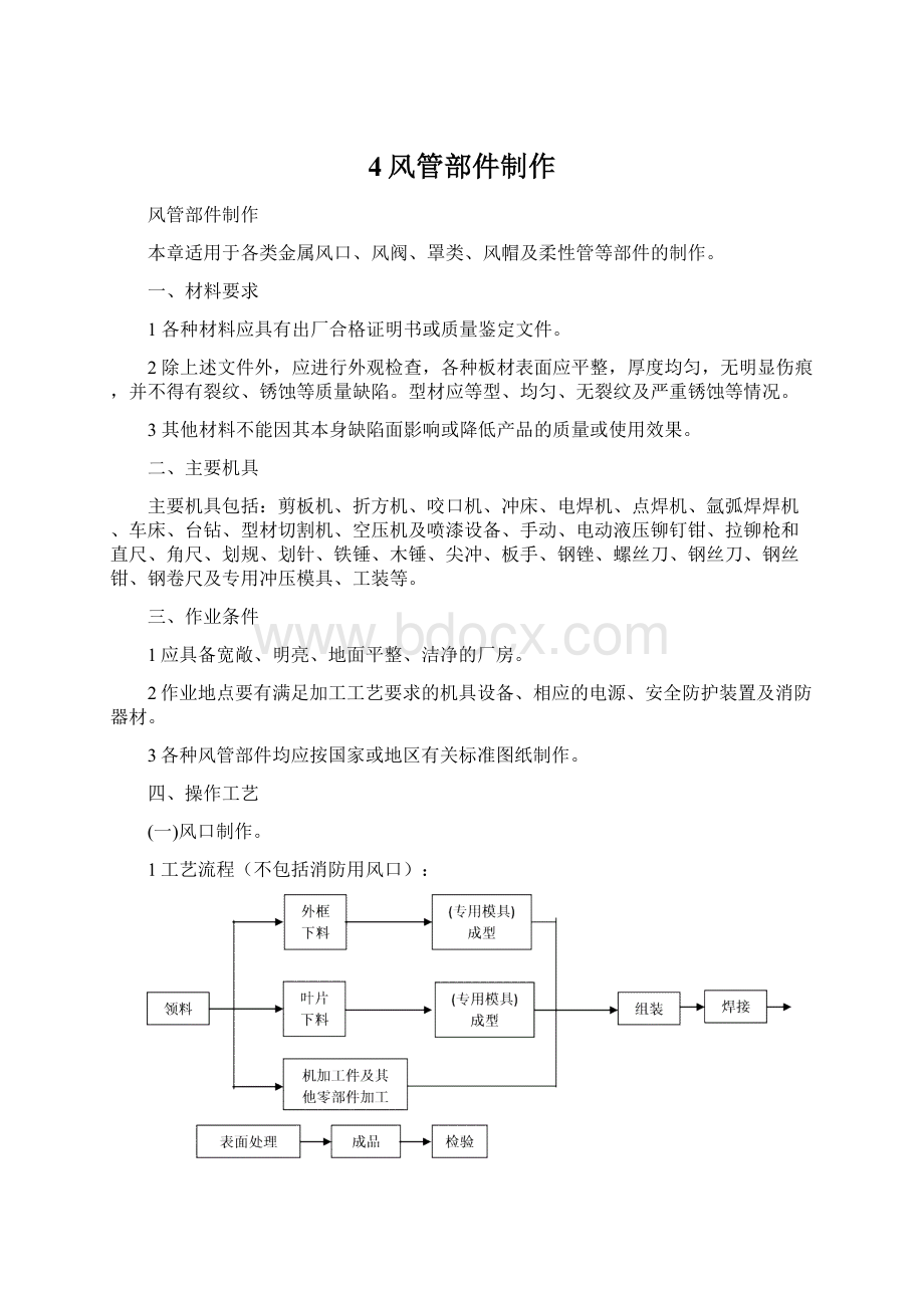 4风管部件制作Word文档格式.docx_第1页