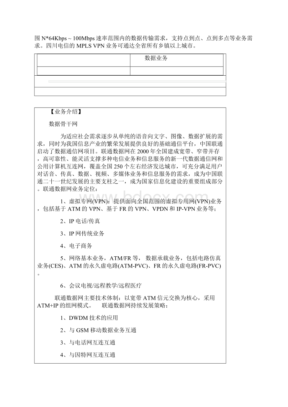 电信基础数据业务及资费文档格式.docx_第2页