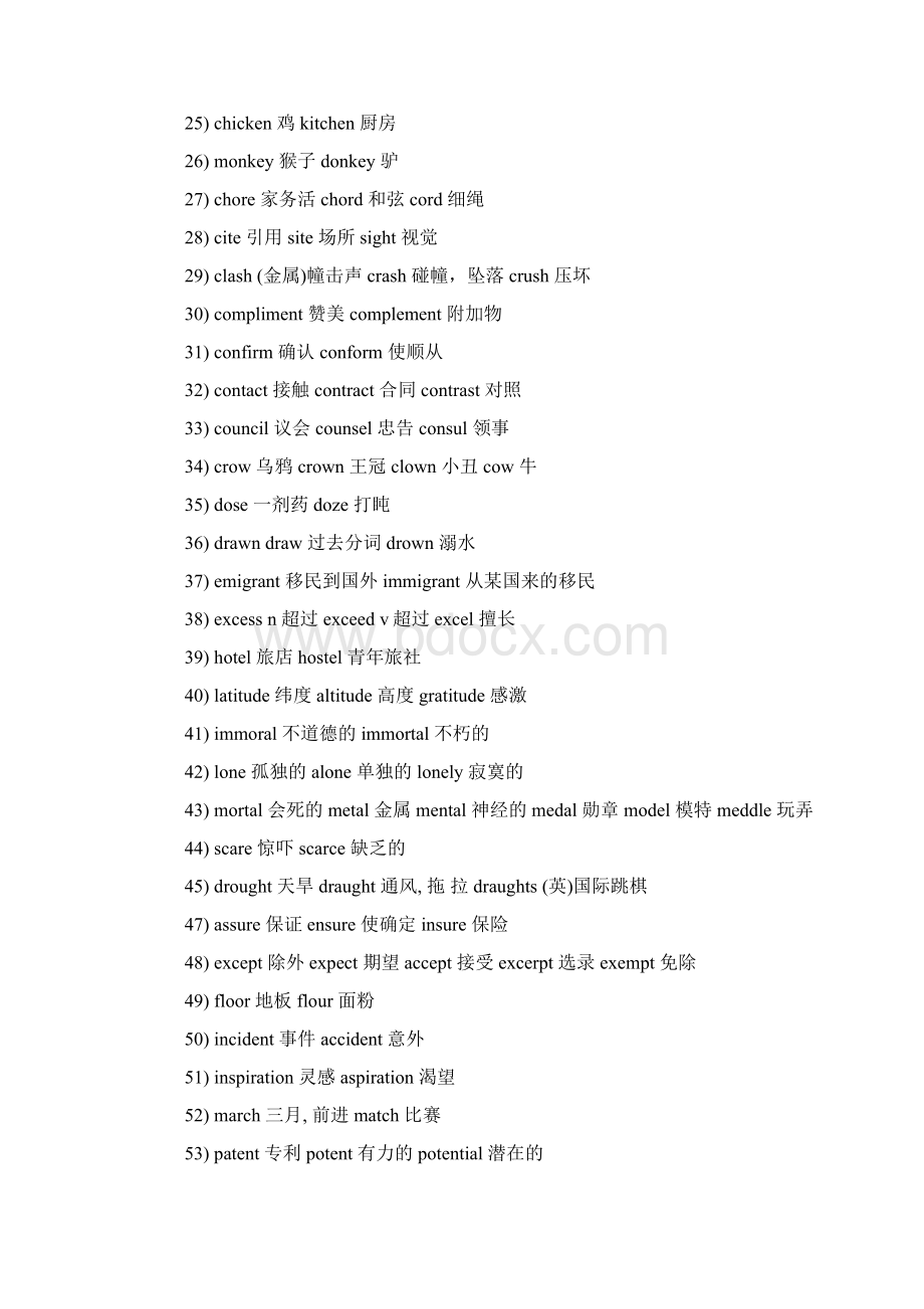 英语拼写相近单词Word文档下载推荐.docx_第2页