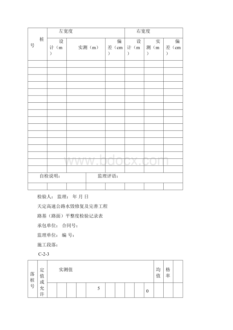 检查记录表Word文档下载推荐.docx_第2页