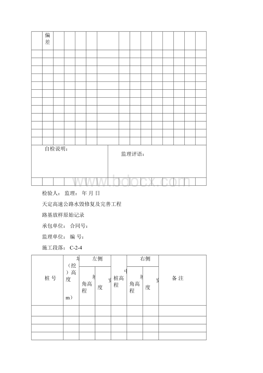 检查记录表Word文档下载推荐.docx_第3页