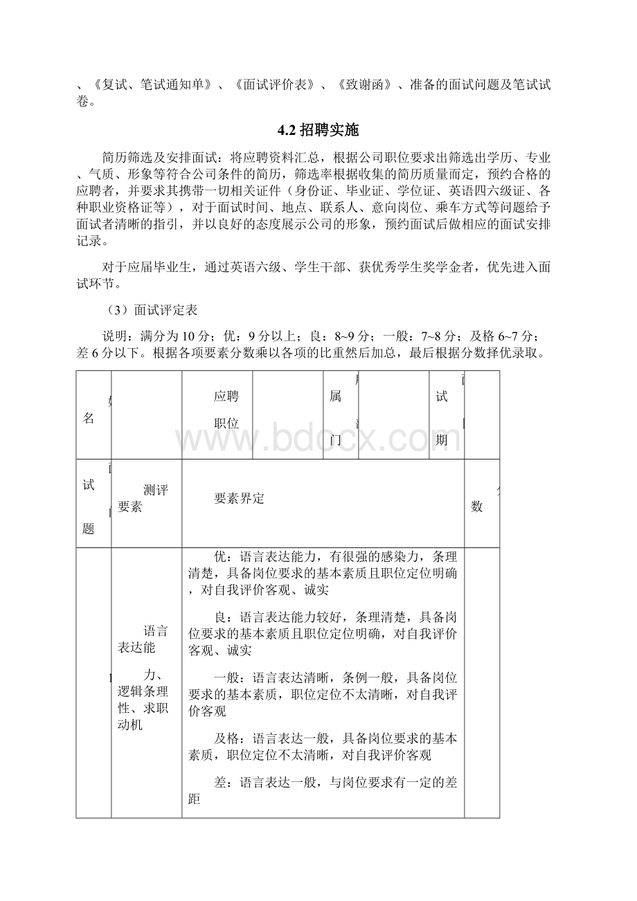 宾馆校园招聘方案文档格式.docx_第3页