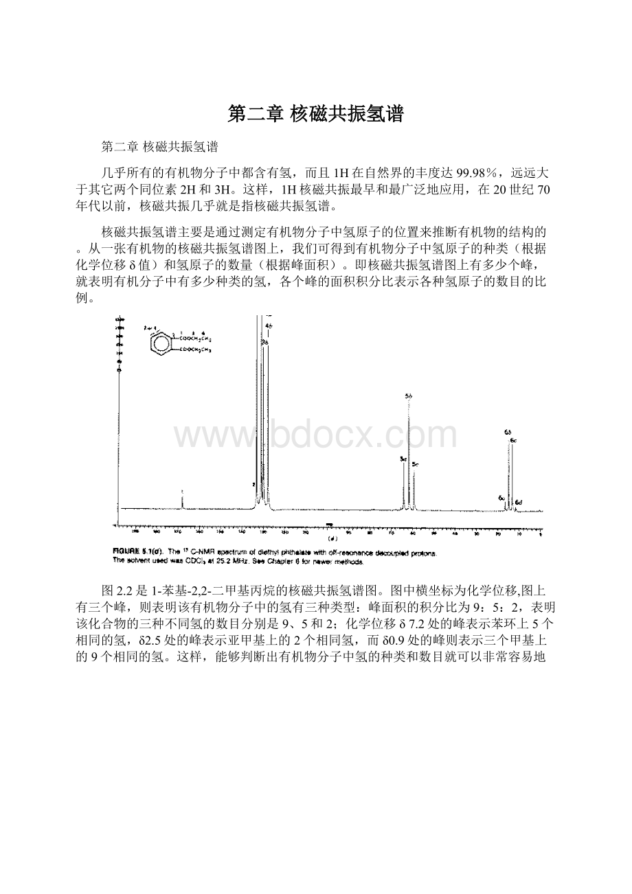 第二章核磁共振氢谱Word格式文档下载.docx_第1页