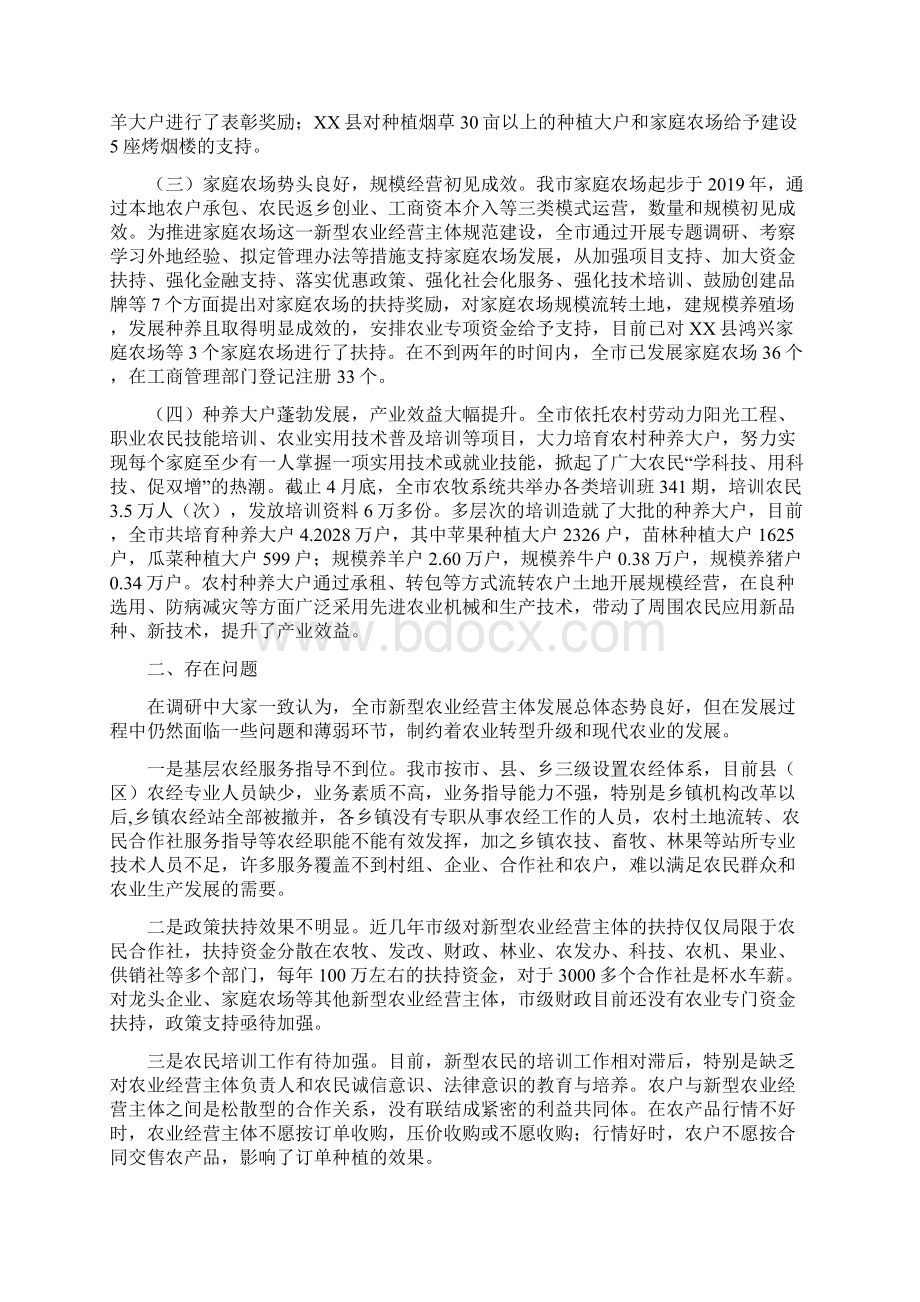 最新新型农业经营主体发展情况调研报告 精品.docx_第2页