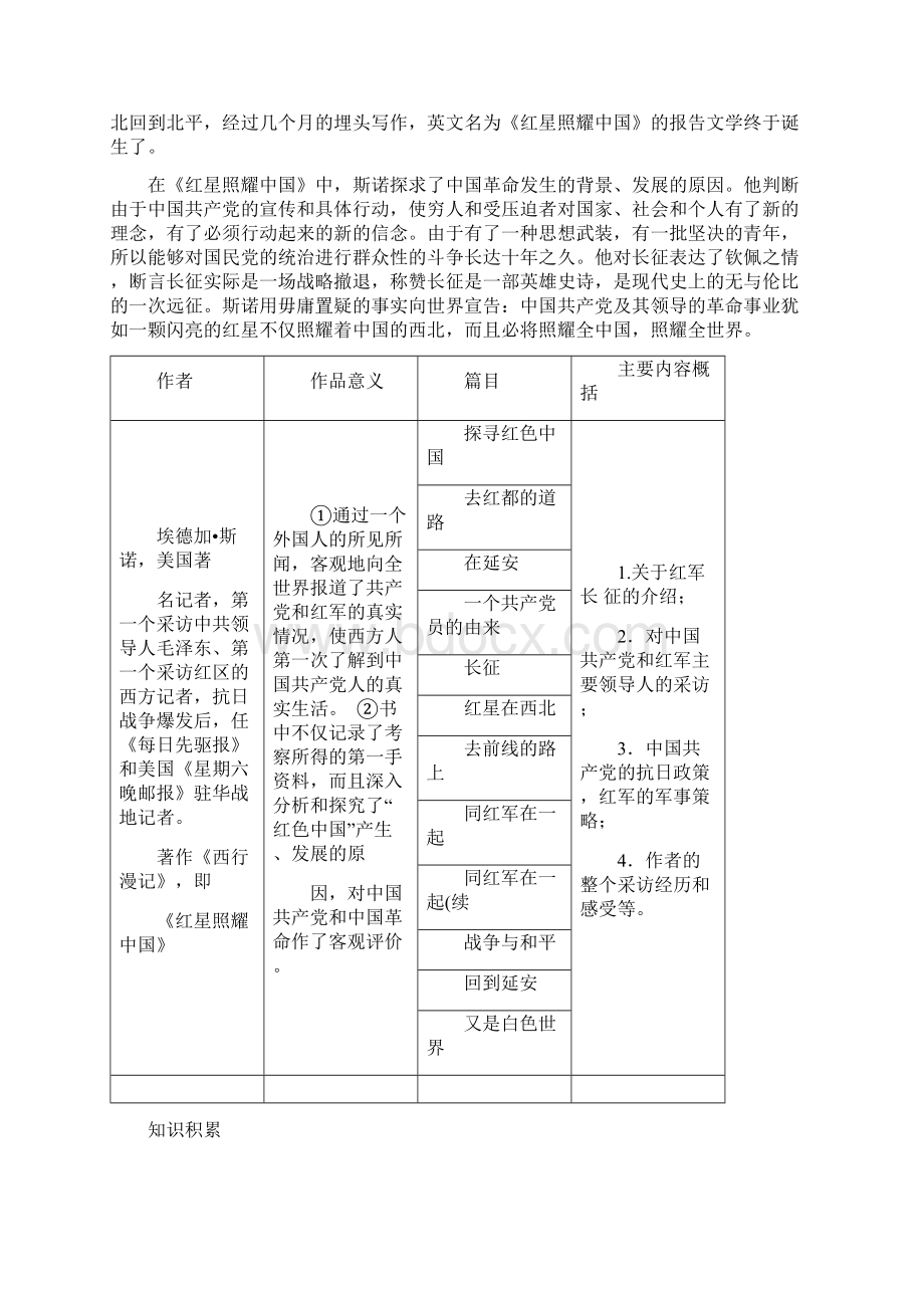 中考语文《红星照耀中国》名著导读及练习题.docx_第2页