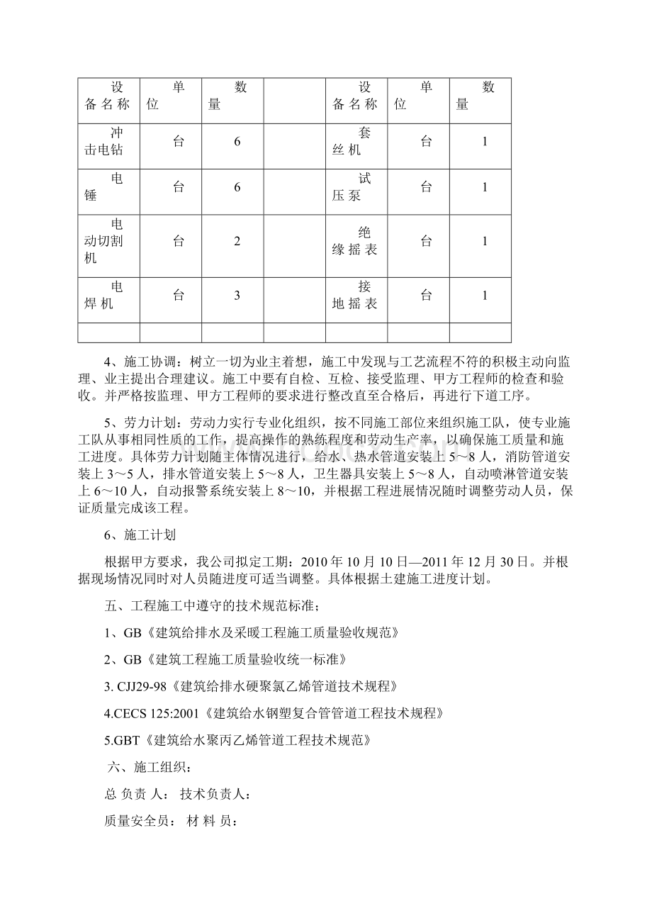 济源建业壹号城邦二期给排水施工组织设计.docx_第2页