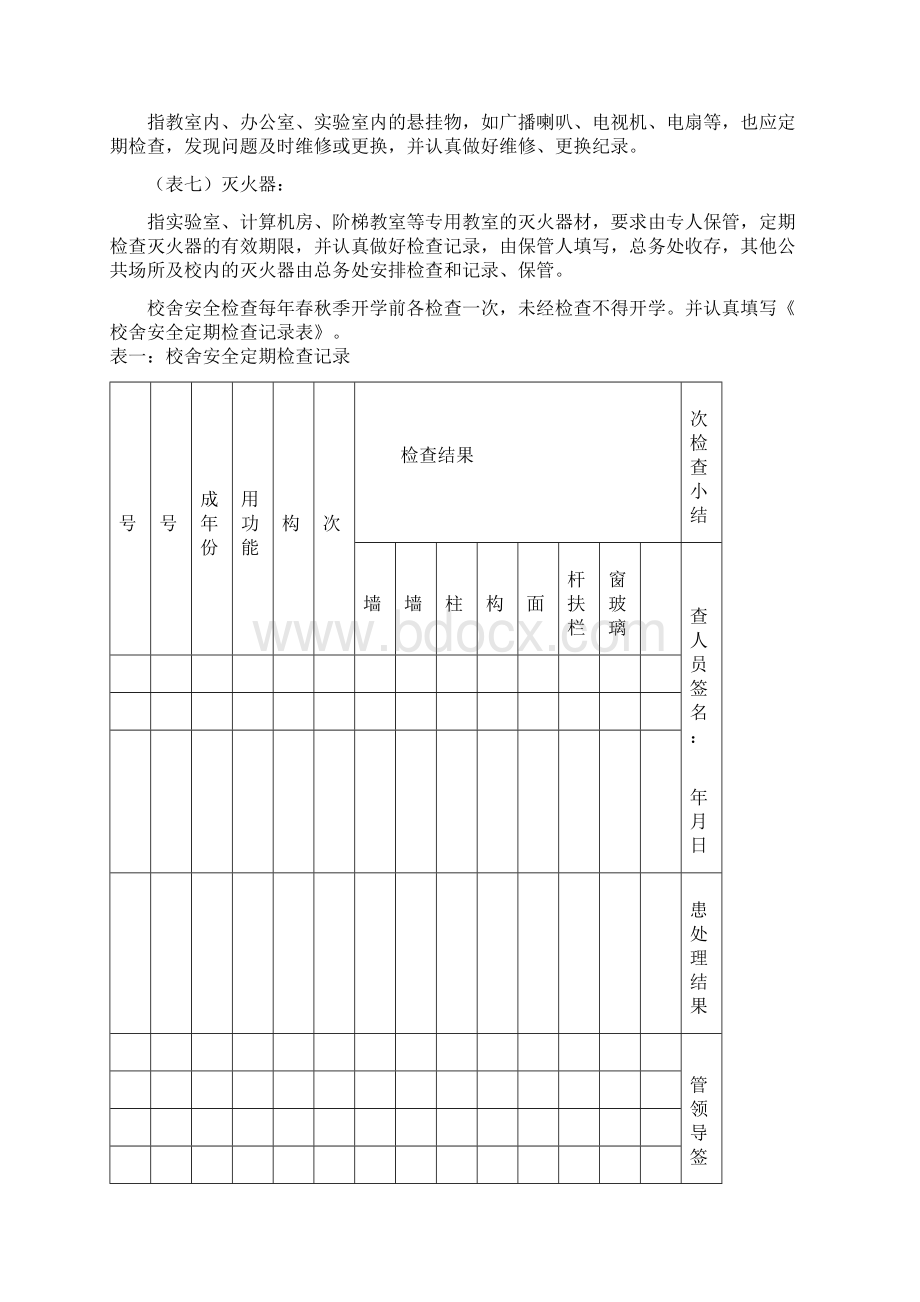 校舍安全定期检查记录表65206.docx_第2页