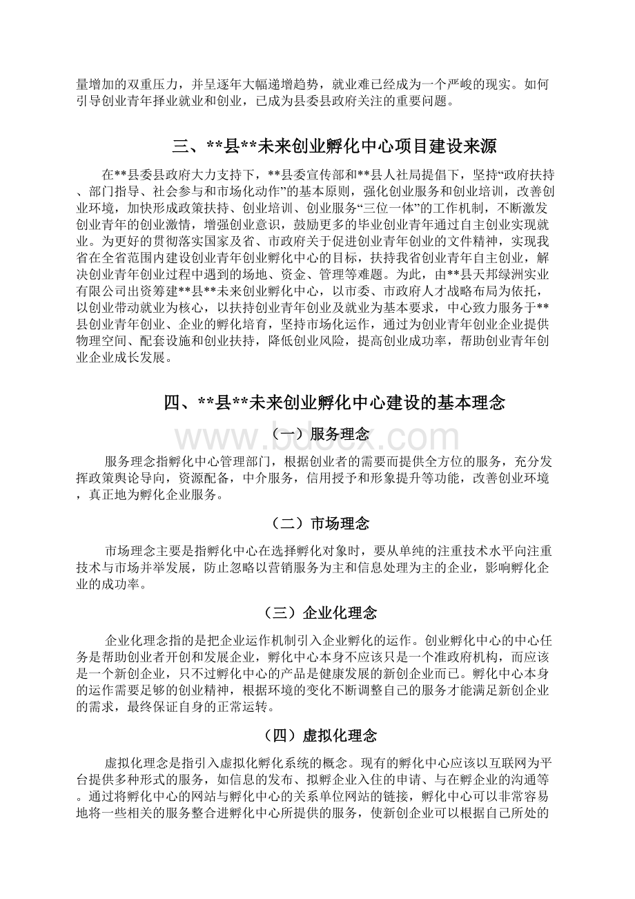 最新创业孵化中心建设项目可行性研究报告.docx_第3页