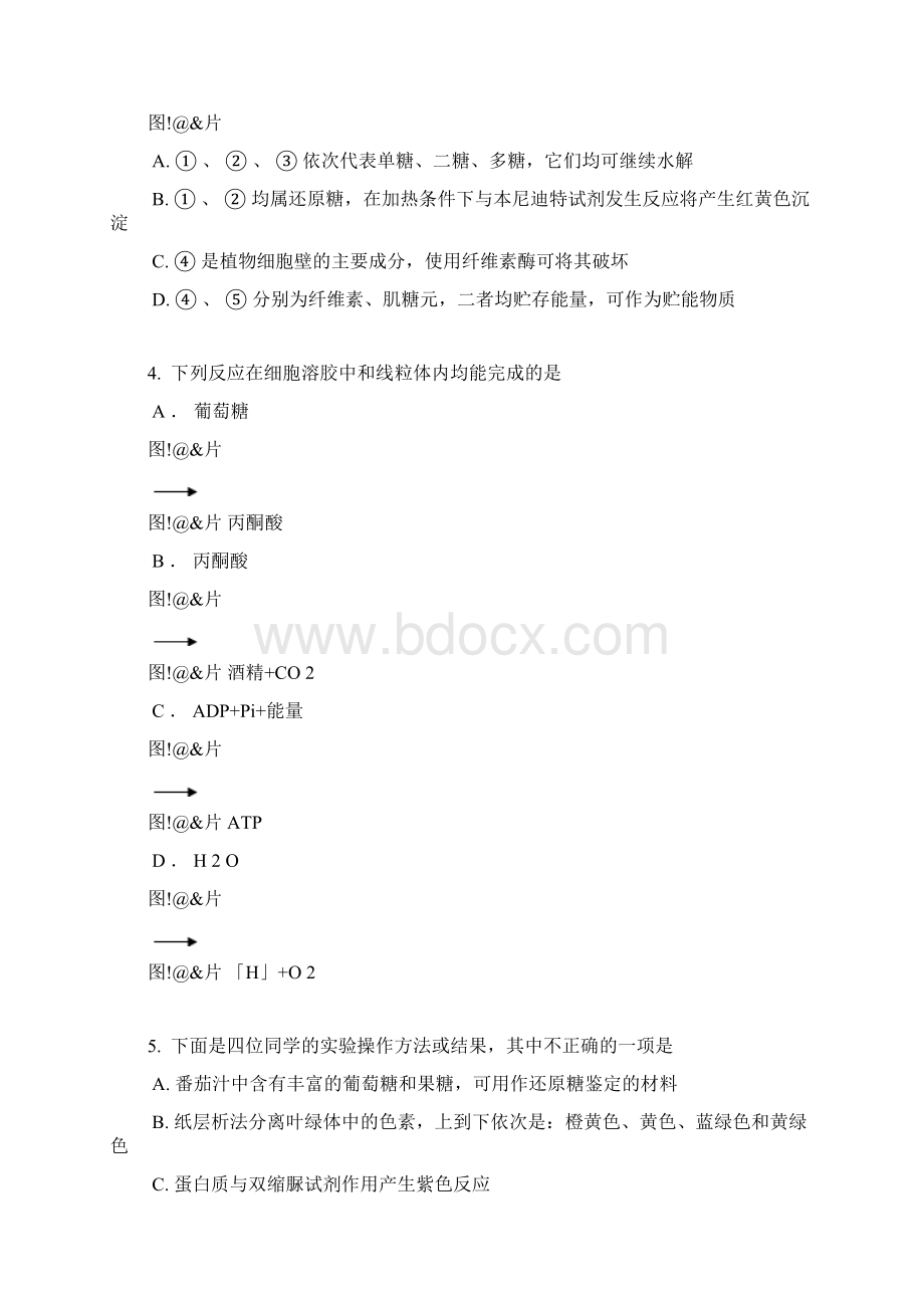 学年浙江省台州市高一上期末生物卷含答案及解析.docx_第2页