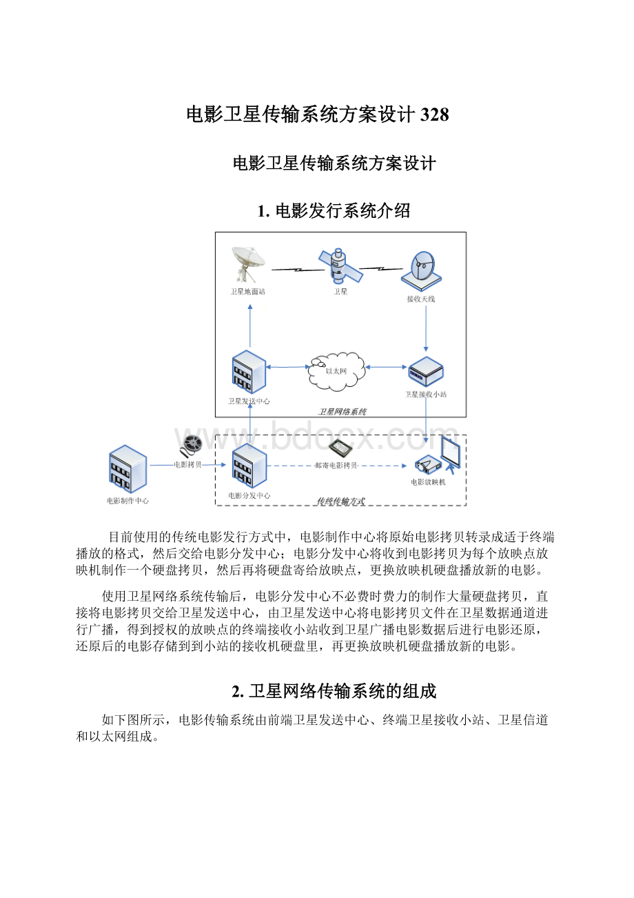电影卫星传输系统方案设计328.docx_第1页