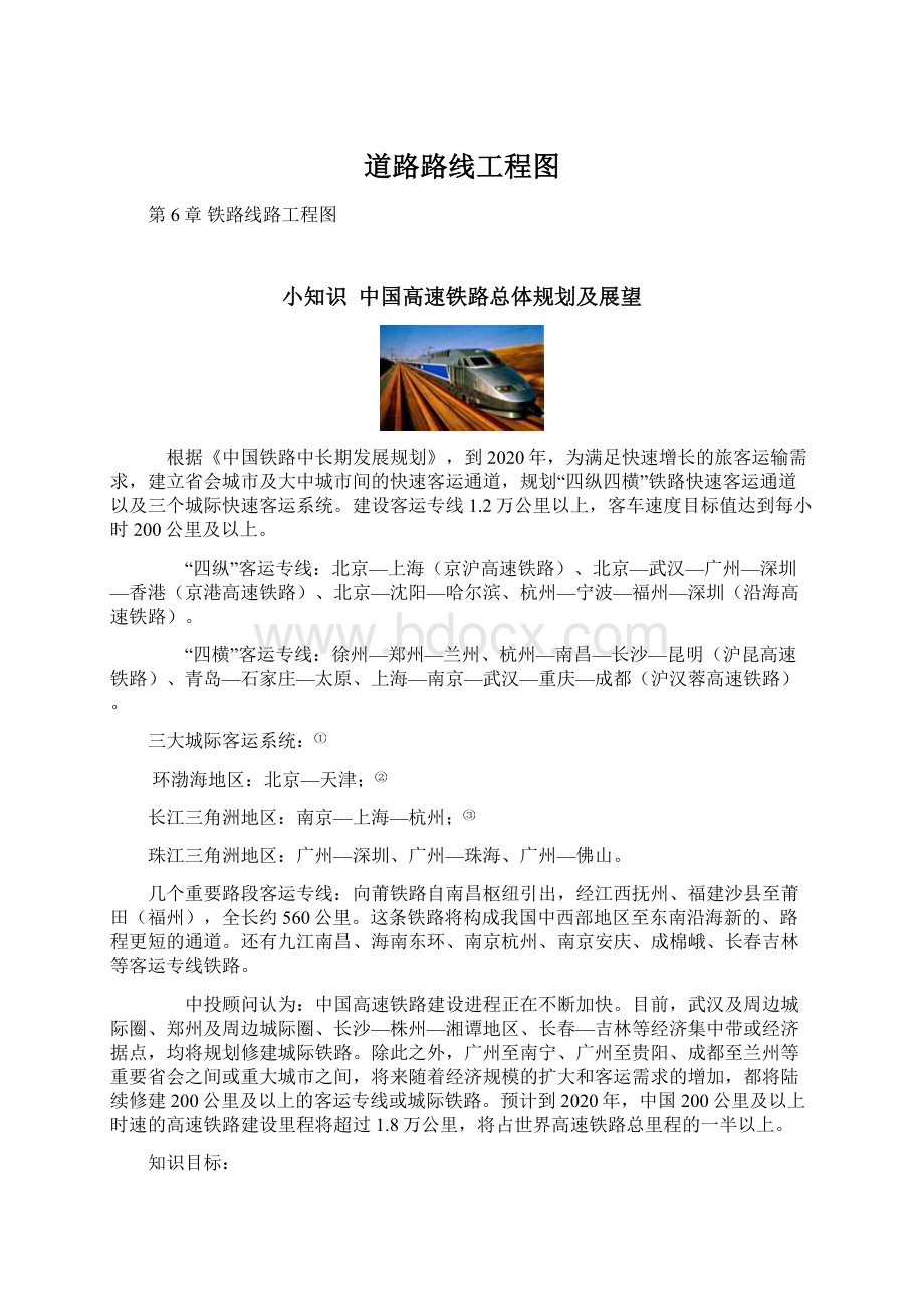 道路路线工程图Word格式.docx_第1页