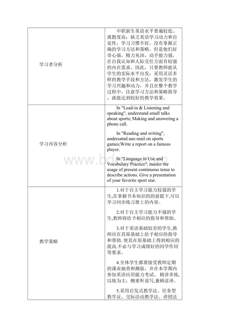 英语1基础模块第七单元教学设计方案.docx_第2页