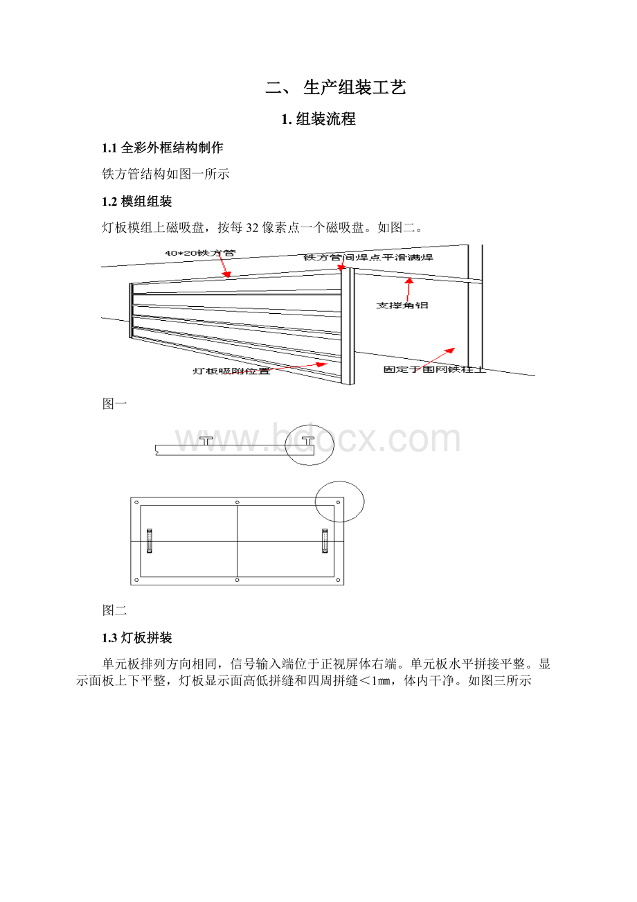 LED全彩显示屏组装工艺规范安装指导及售后维修.docx_第2页