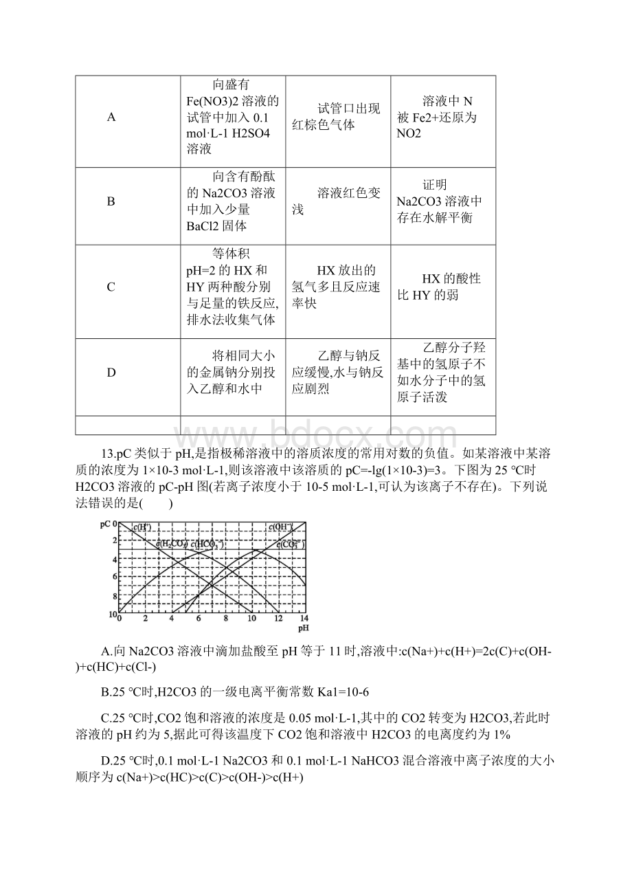 高考化学课标版仿真模拟卷一Word文档下载推荐.docx_第3页