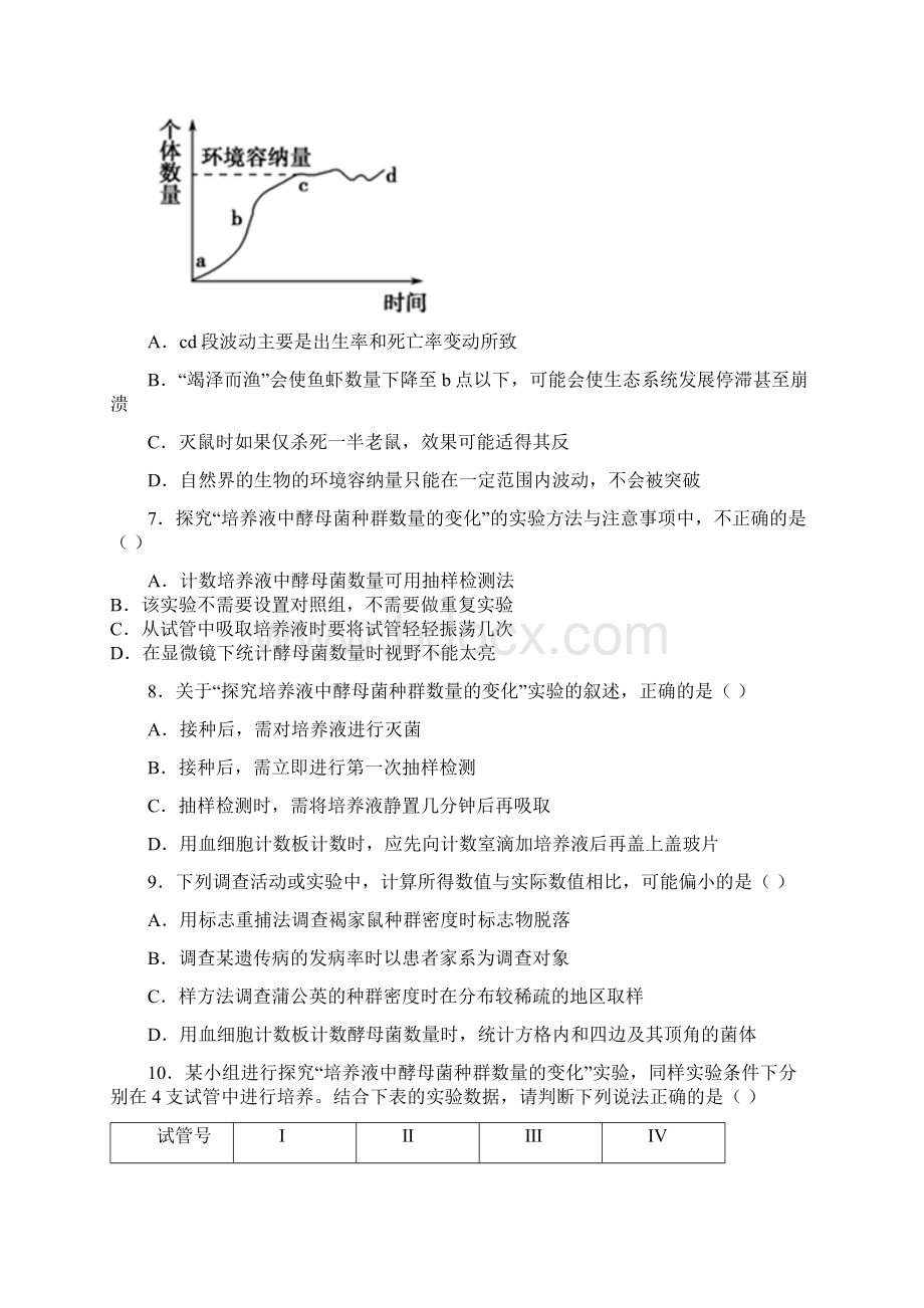 学年高二生物人教版必修3学易试题君之课时同步君第422 种群数量的波动和下降.docx_第3页