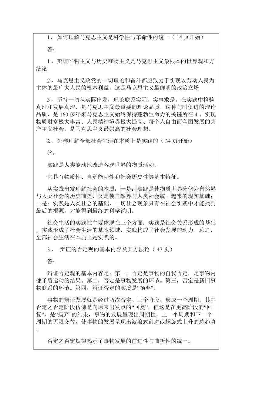 马哲知识点整理及复习题.docx_第3页