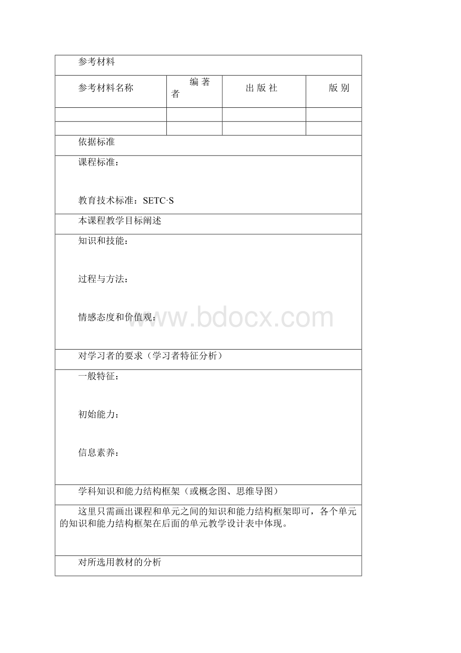 课程教学设计模板十三页Word下载.docx_第2页