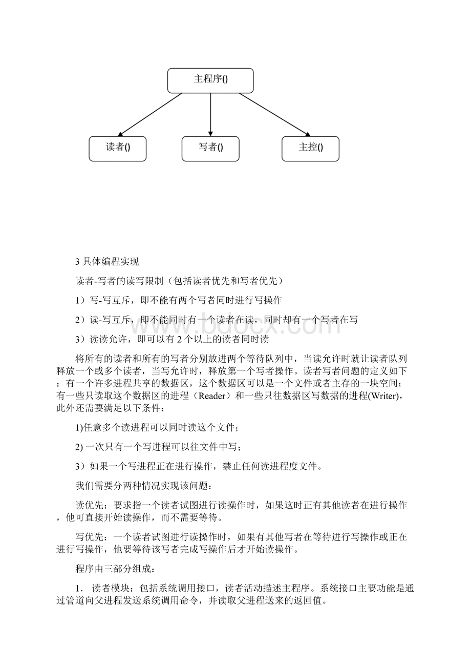 读者写者问题Word文档下载推荐.docx_第3页