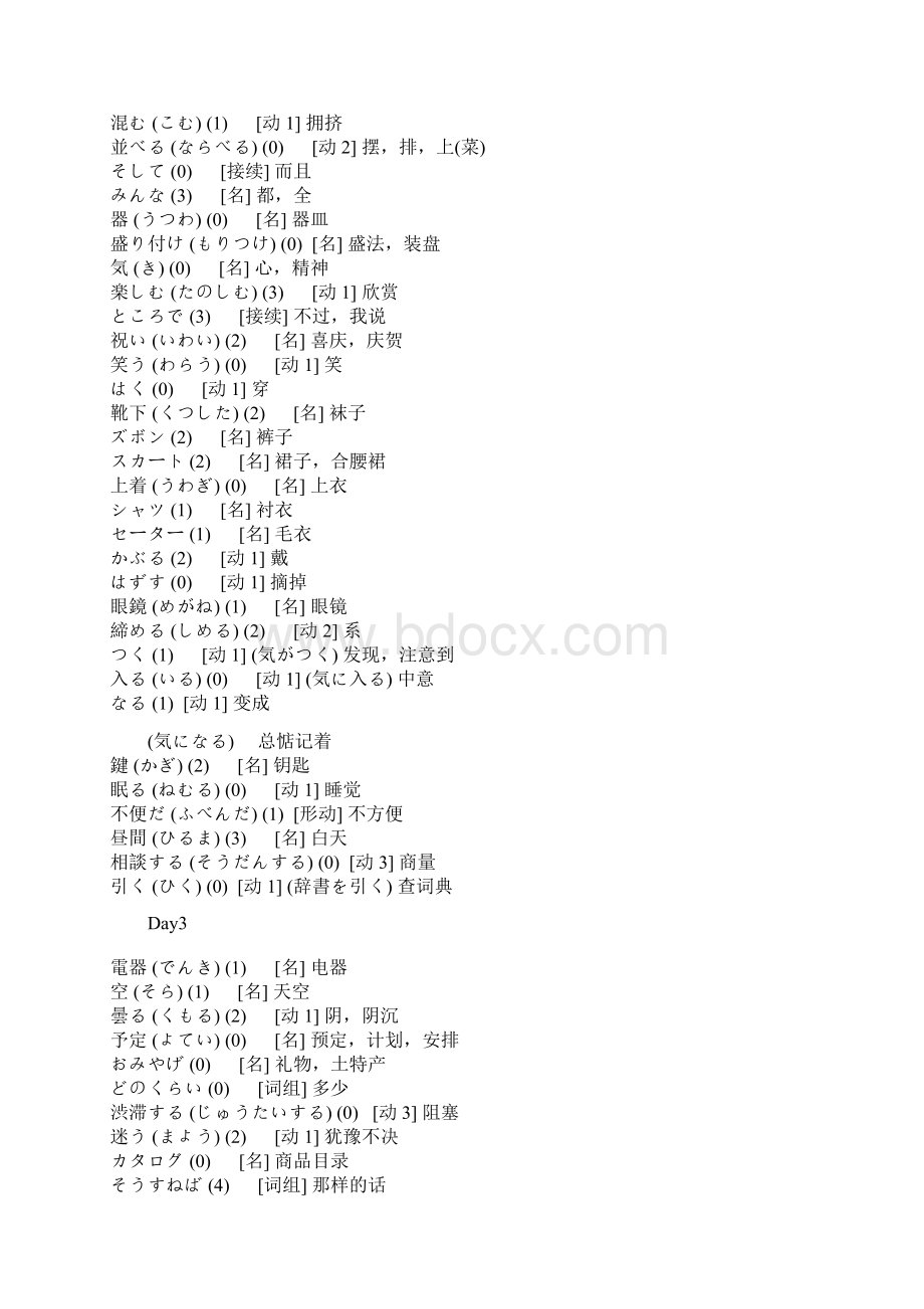 新版标准日本语初级下册单词.docx_第2页