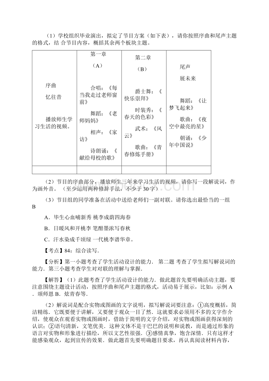 山东省13市中考语文按考点分项解析版汇编综合性学习.docx_第2页