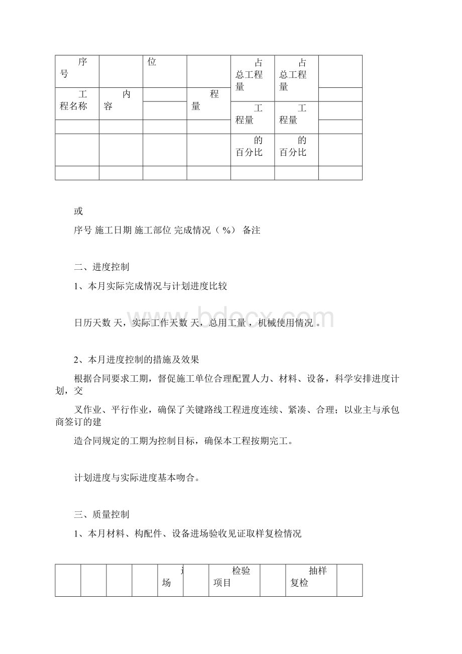 监理月报范本新版规范.docx_第3页