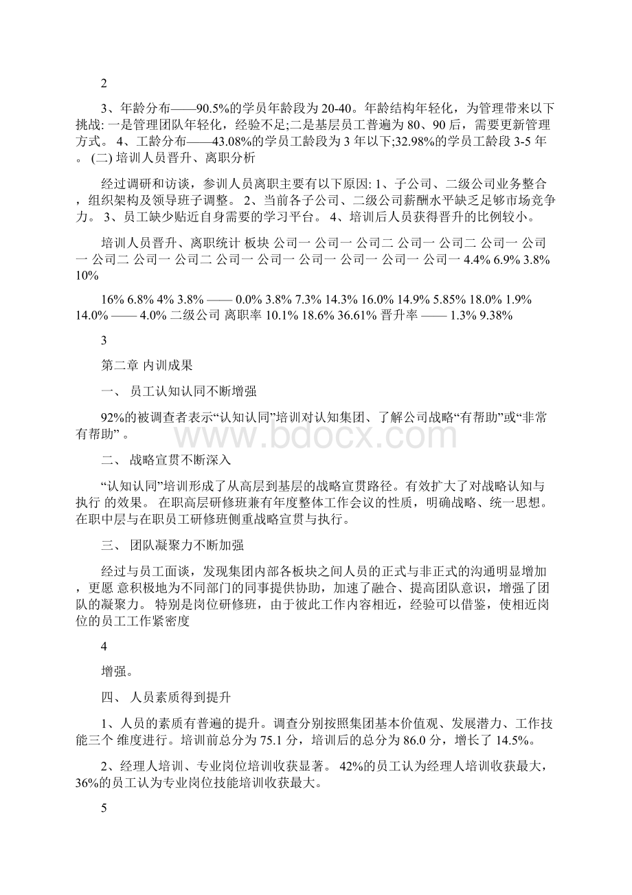 企业人力资源部新员工培训总结报告Word文件下载.docx_第3页