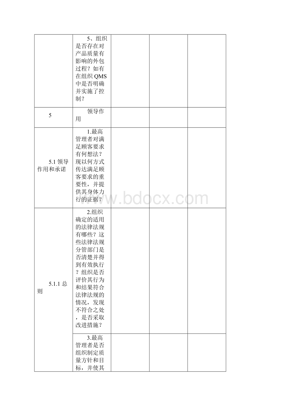 最新的质量管理体系内审检查表实用版.docx_第3页