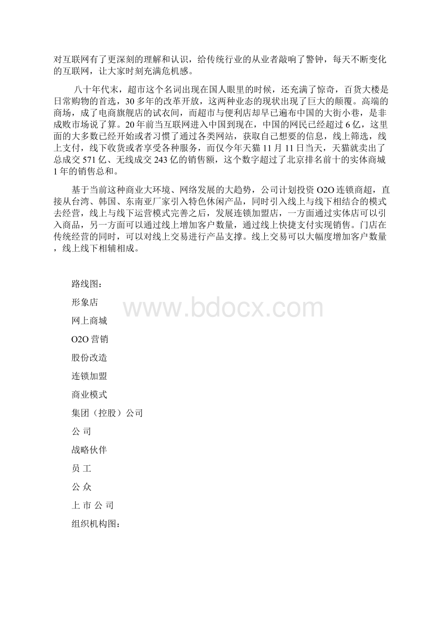 连锁商超投资融资招商计划书Word格式.docx_第2页