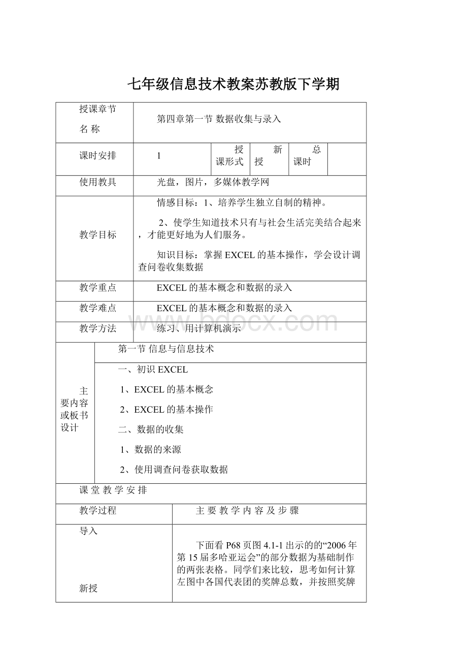 七年级信息技术教案苏教版下学期文档格式.docx