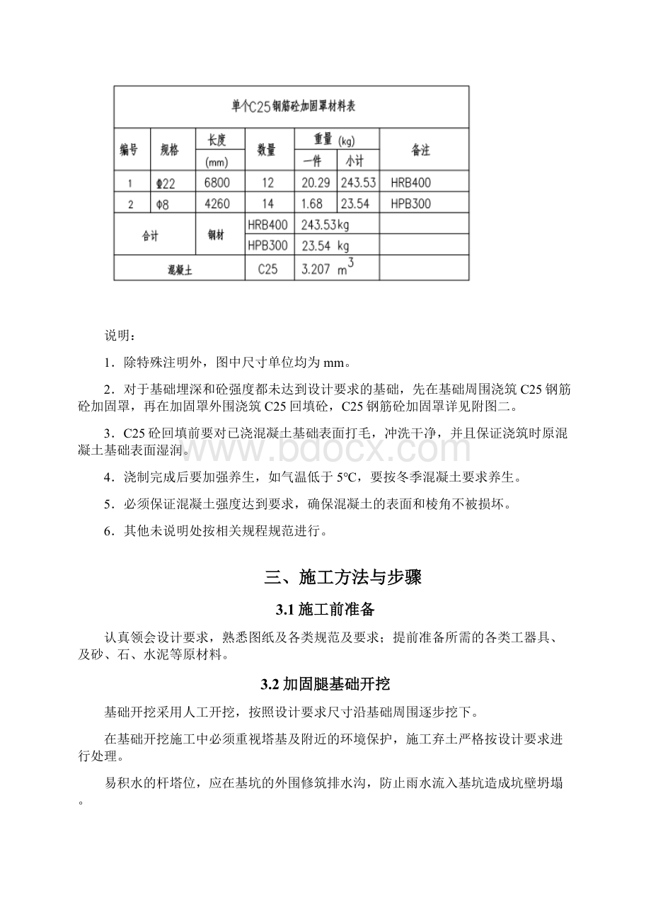 输电线路铁塔基础强度加固方案Word格式文档下载.docx_第3页