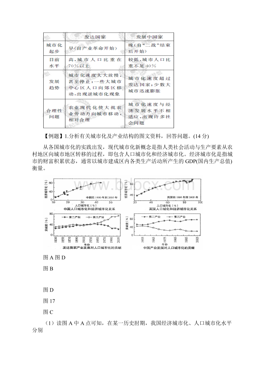 地理版一轮精品复习学案22 城市化必修2Word格式文档下载.docx_第3页