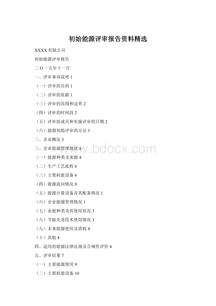 初始能源评审报告资料精选.docx_第1页