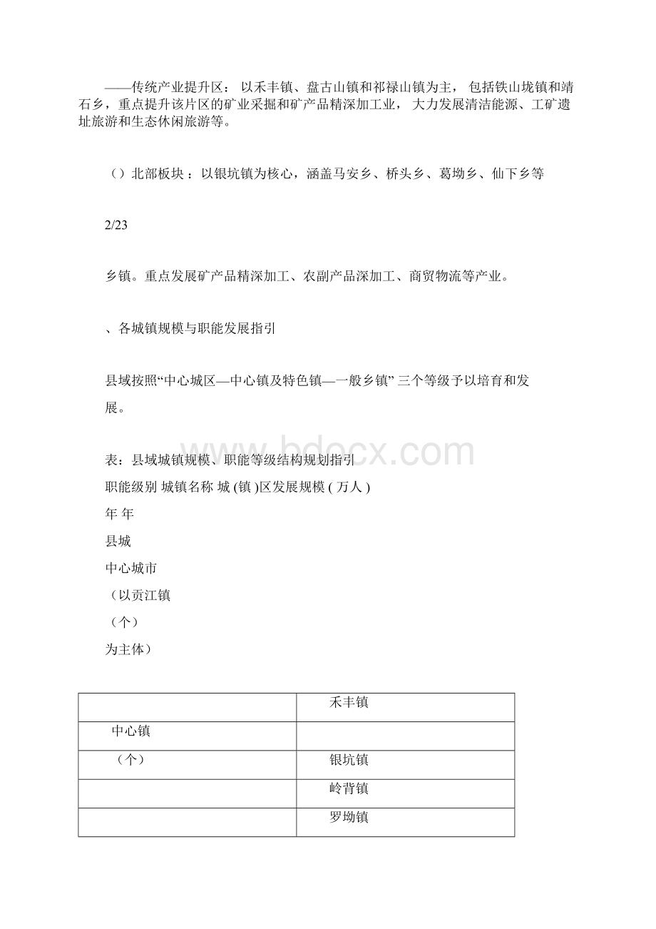 《于都县城市总体规划》成果方案Word文档下载推荐.docx_第3页