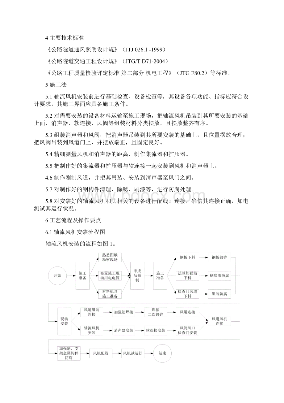 高速公路隧道轴流风机施工工艺工法Word文档下载推荐.docx_第2页