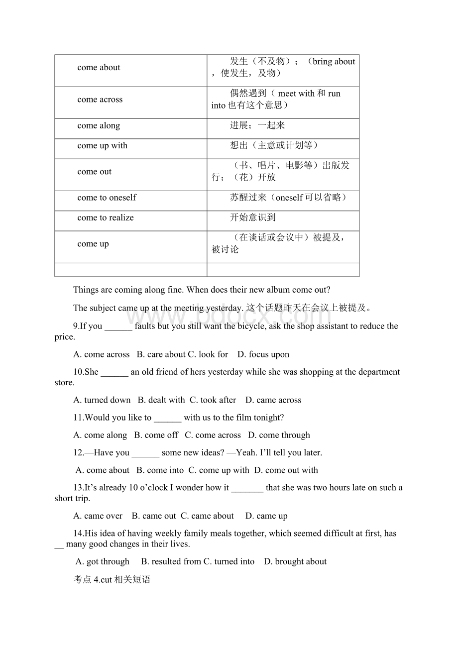 高中英语常考短语动词词语搭配专项总结归纳讲解.docx_第3页