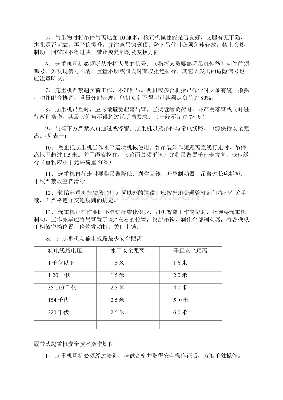 安全管理各种起重机安全操作规程Word格式.docx_第2页