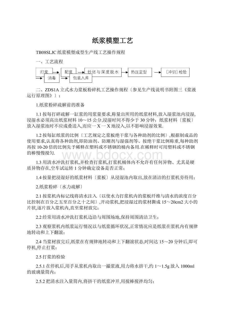 纸浆模塑工艺.docx_第1页