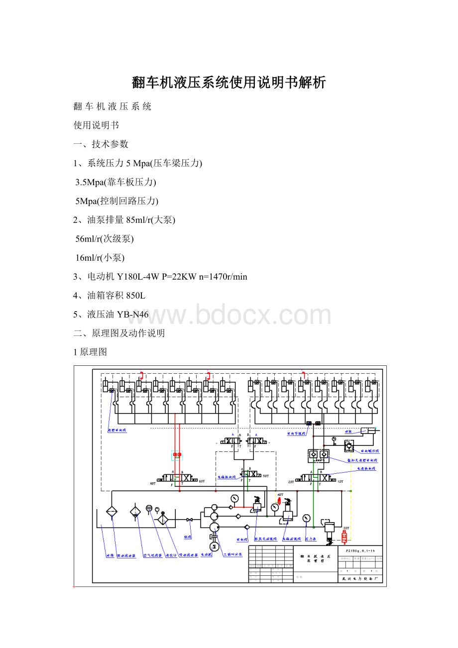 翻车机液压系统使用说明书解析.docx_第1页