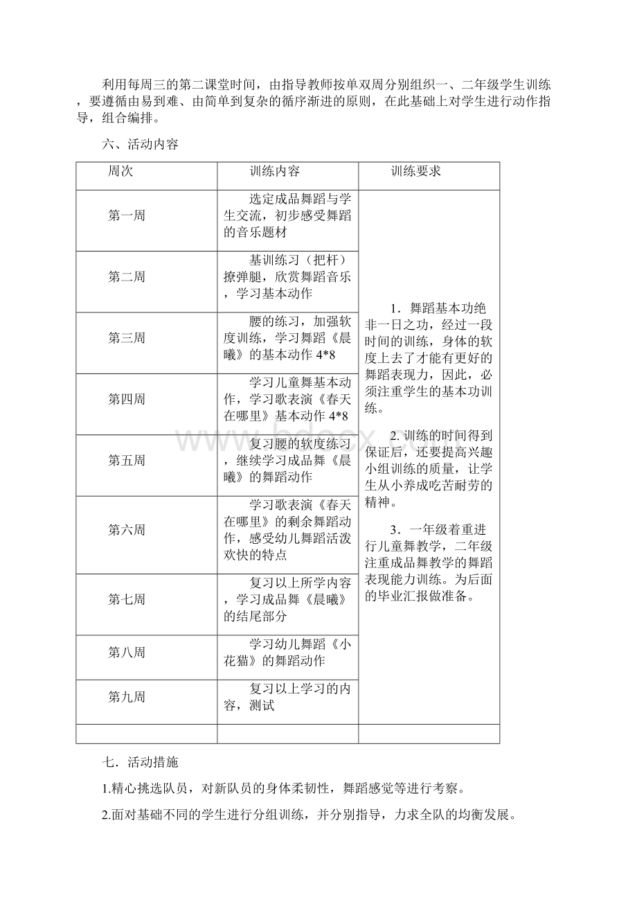 舞蹈兴趣小组活动实施方案.docx_第2页