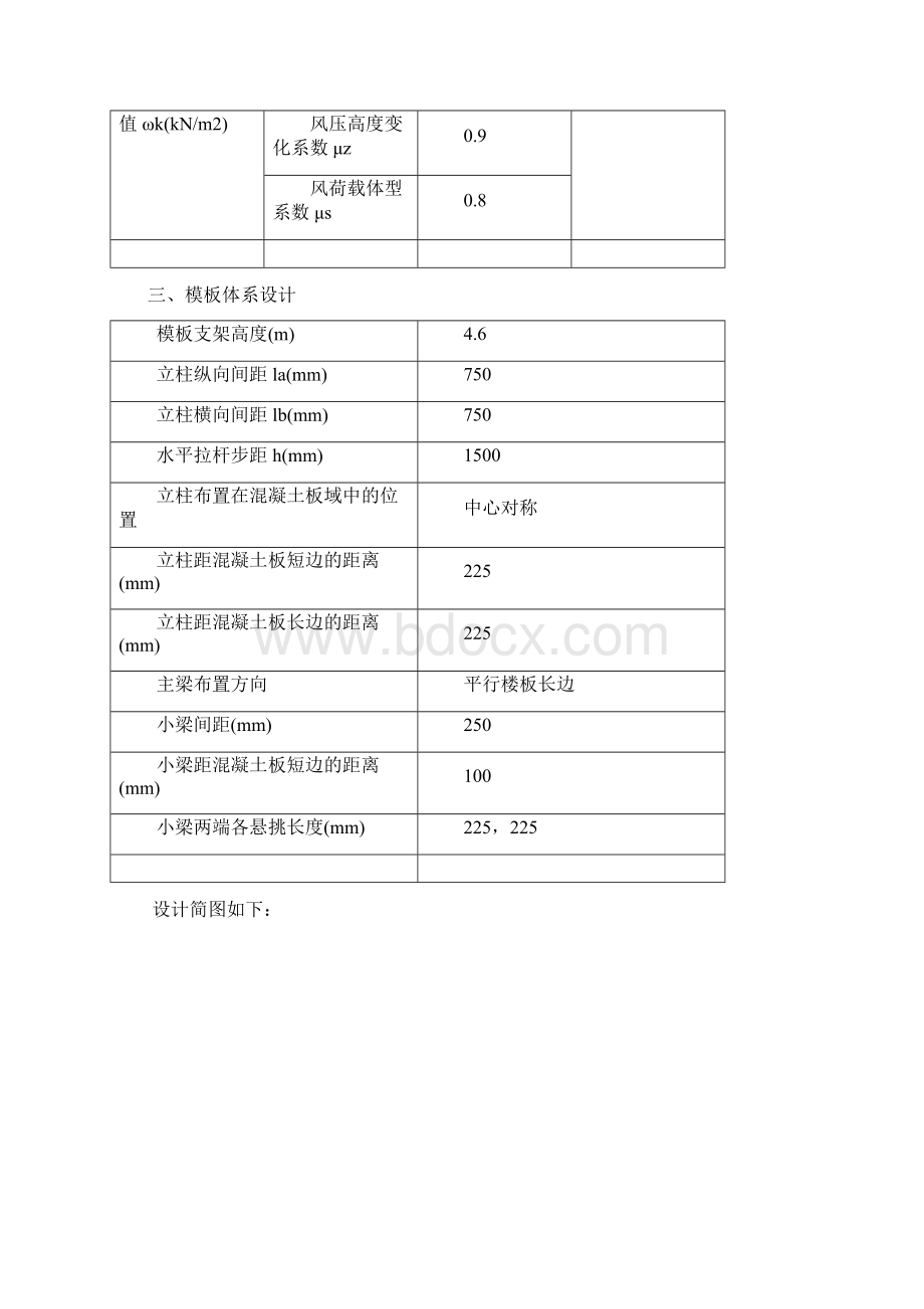 板模板扣件式计算书Word下载.docx_第2页