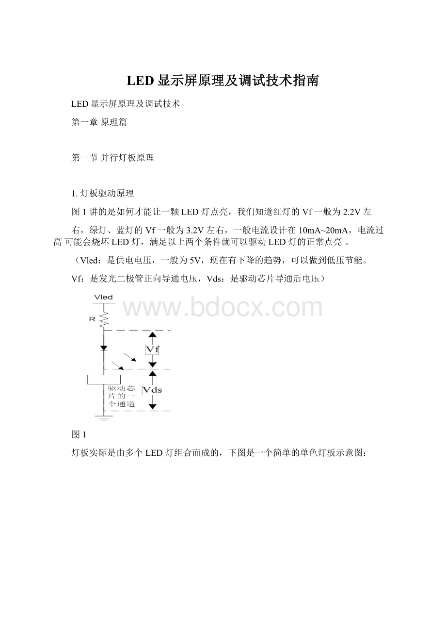 LED显示屏原理及调试技术指南Word格式文档下载.docx