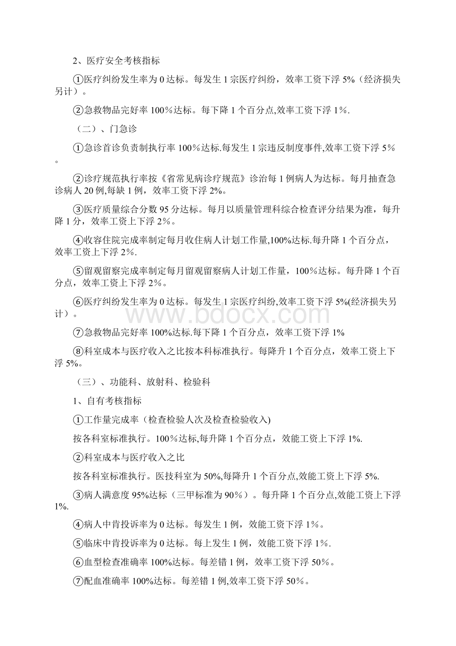 医院绩效考核方案范本参考整理版.docx_第3页