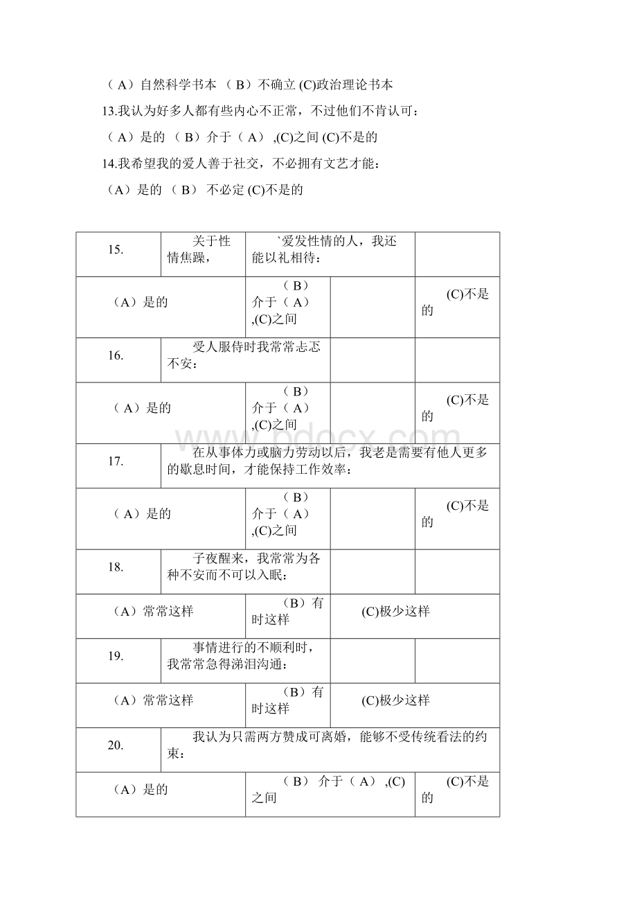 16PF量表及计分解释适合的职业.docx_第3页